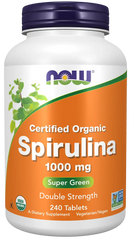Spirulina, Double Strength, Organic 1000 mg Tablets
