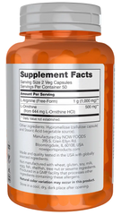 Arginine & Ornithine 500 mg / 250 mg Veg Capsules