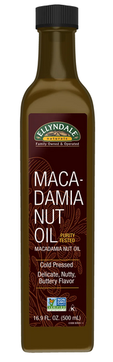 Macadamia Nut Cooking Oil in Glass Bottle