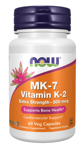 MK-7 Vitamin K-2, Extra Strength 300 mcg Veg Capsules