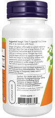 Ginger Root Extract 250 mg Veg Capsules