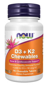 D3 + K2 Chewable Tablets
