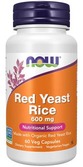 Red Yeast Rice 600 mg Veg Capsules
