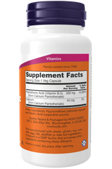 Pantothenic Acid 500 mg Veg Capsules