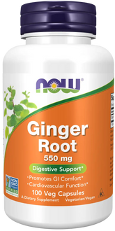 Ginger Root 550 mg Veg Capsules