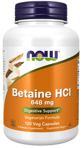 Betaine HCl 648 mg Veg Capsules