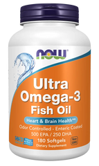 Ultra Omega-3 Fish Oil (Bovine Gelatin) Softgels