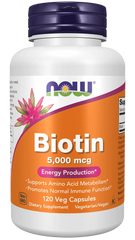 Biotin 5,000 mcg Veg Capsules