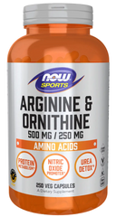Arginine & Ornithine 500 mg / 250 mg Veg Capsules