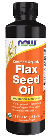 Flax Seed Oil Liquid, Organic