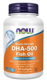 DHA-500 Fish Oil, Double Strength Softgels