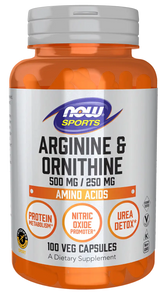 Arginine & Ornithine 500 mg / 250 mg Veg Capsules
