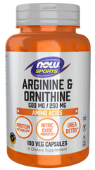 Arginine & Ornithine 500 mg / 250 mg Veg Capsules