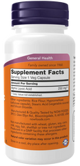 Alpha Lipoic Acid 250 mg Veg Capsules