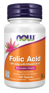 Folic Acid 800 mcg with Vitamin B-12 Tablets