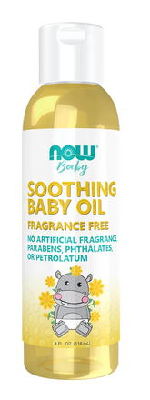 Soothing Baby Oil, Fragrance Free