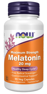 Melatonin, Maximum Strength 20 mg Veg Capsules