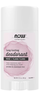 Long-Lasting Deodorant Stick, Rose + Ylang Ylang