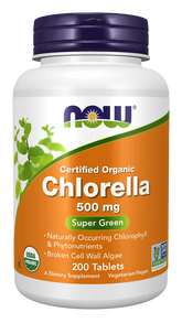 Chlorella 500 mg, Organic Tablets