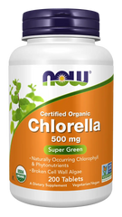 Chlorella 500 mg, Organic Tablets
