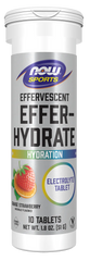 Effer-Hydrate Effervescent Orange Strawberry Tablets