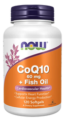 CoQ10 60 mg + Fish Oil Softgels