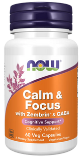 Calm & Focus with Zembrin® & GABA Veg Capsules