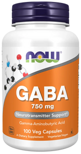 GABA 750 mg Veg Capsules