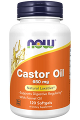 Castor Oil 650 mg Softgels