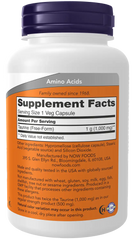 Taurine, Double Strength 1000 mg Veg Capsules