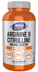 Arginine & Citrulline 500 mg / 250 mg Veg Capsules