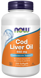 Cod Liver Oil 650 mg Softgels