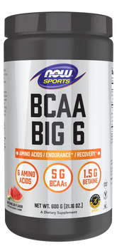 BCAA Big 6 Powder, Watermelon Flavor