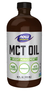 MCT Oil Liquid in Glass Bottle