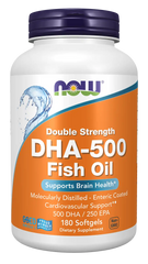 DHA-500 Fish Oil, Double Strength Softgels
