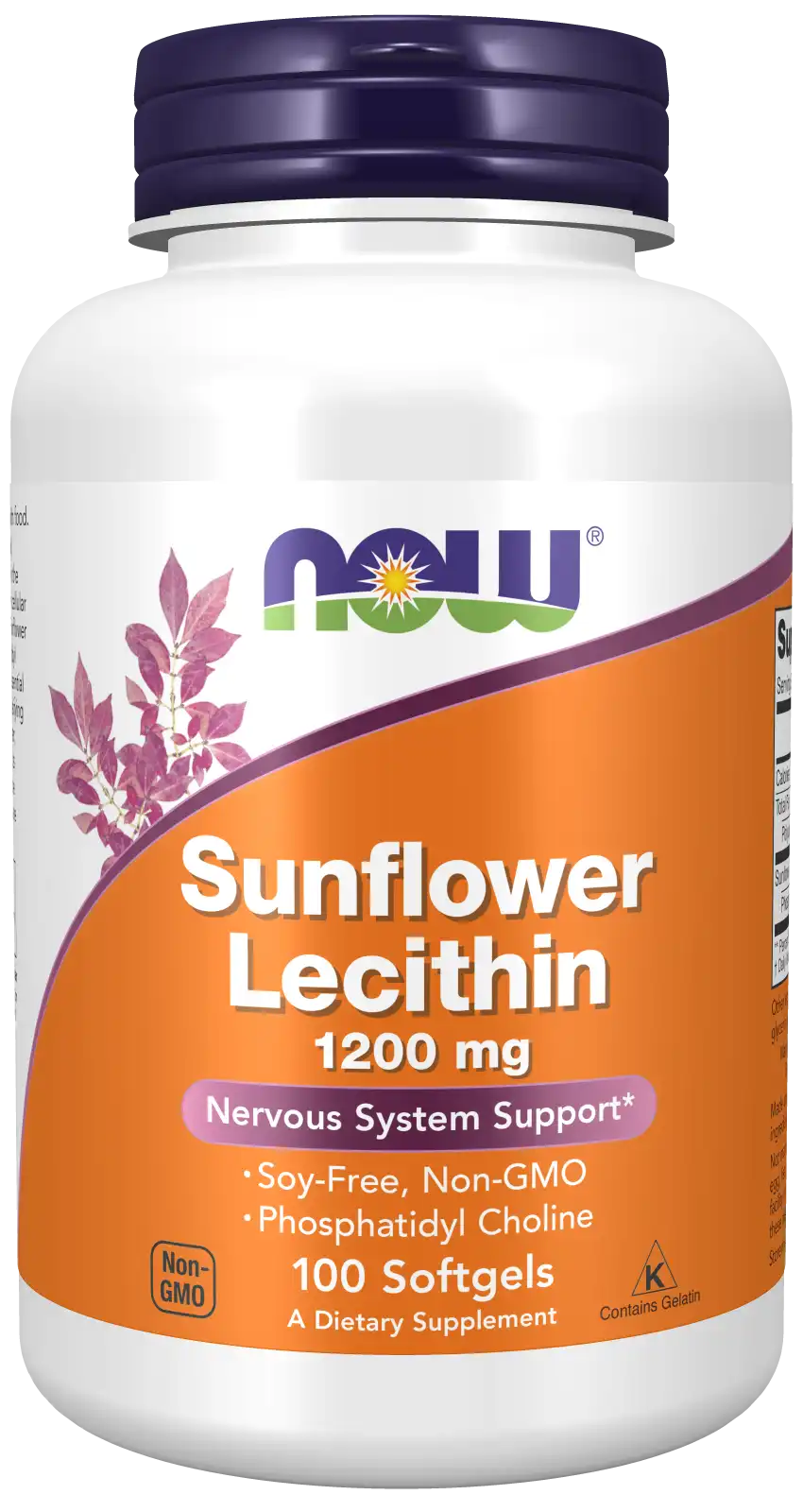 Sunflower Lecithin 1200 mg Softgels