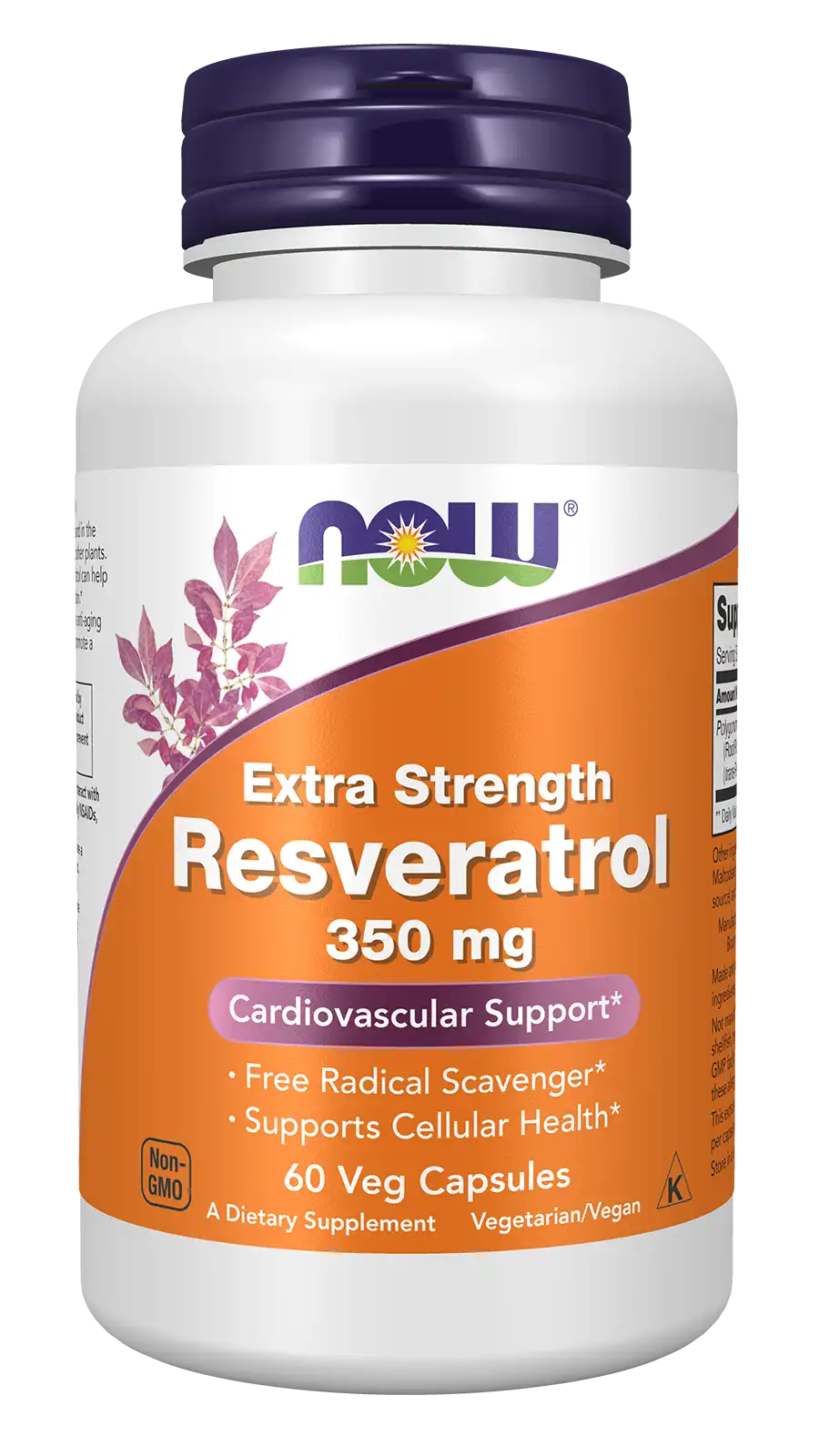 Resveratrol, Extra Strength 350 mg Veg Capsules