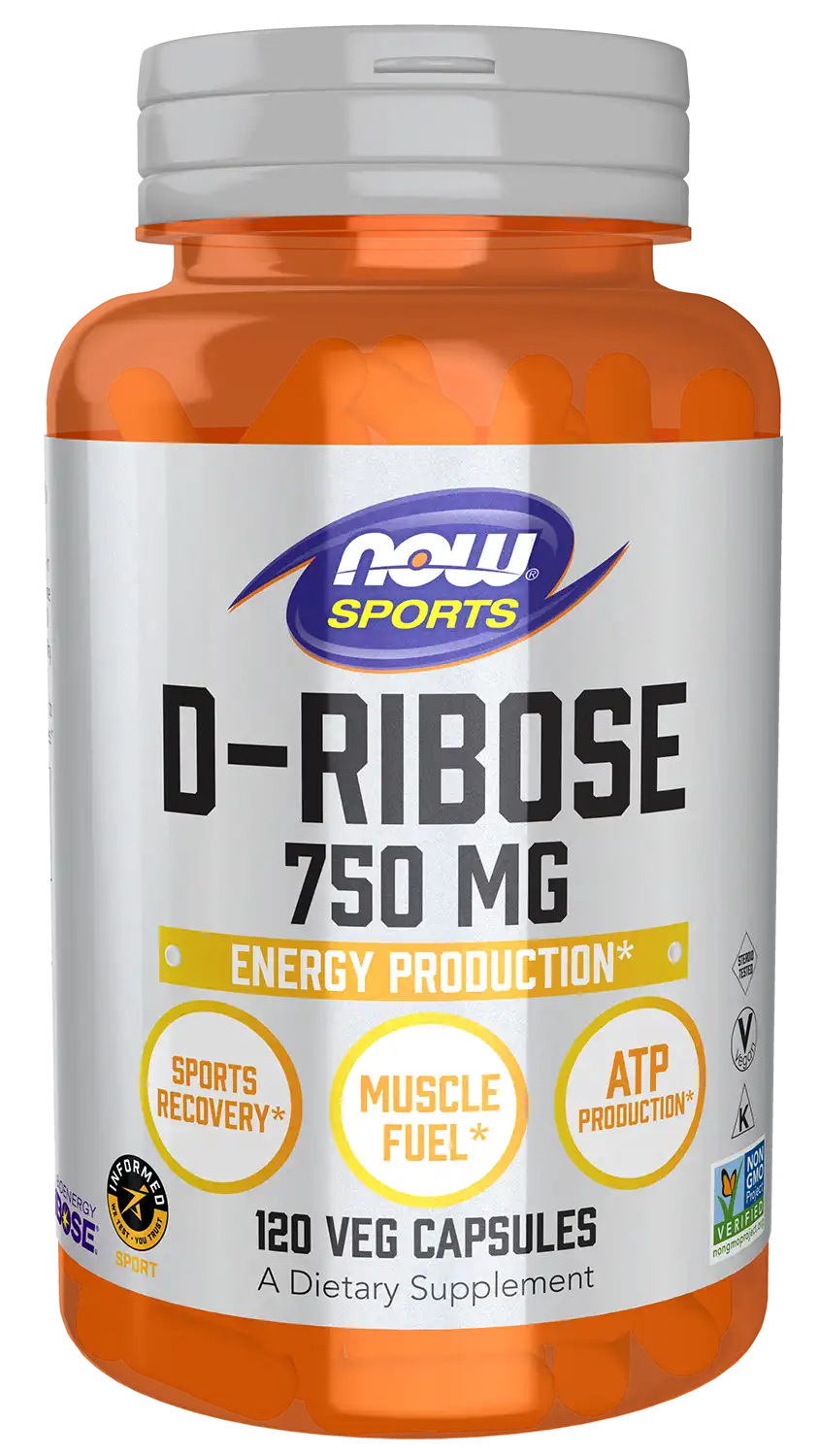 D-Ribose 750 mg Veg Capsules