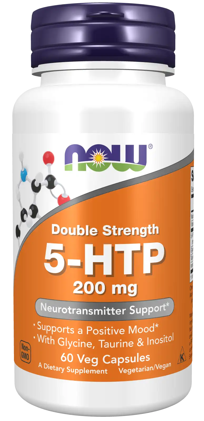 5-HTP, Double Strength 200 mg Veg Capsules