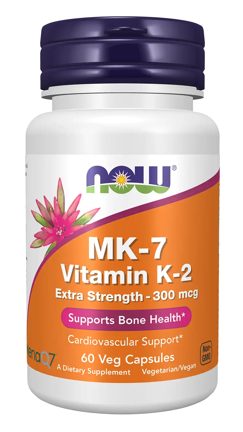 MK-7 Vitamin K-2, Extra Strength 300 mcg Veg Capsules