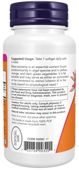 Beta Carotene, Natural 7,500 mcg Softgels