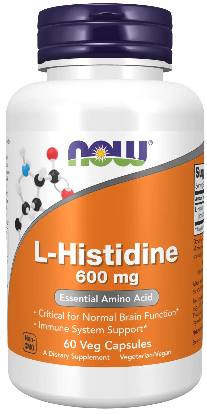 L-Histidine 600 mg Veg Capsules