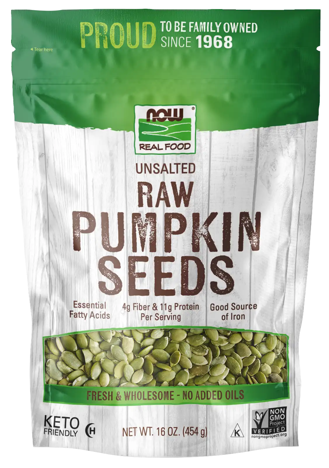 Pumpkin Seeds, Raw & Unsalted