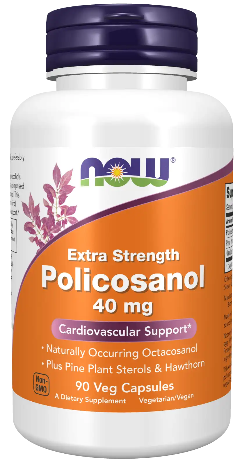 Policosanol, Extra Strength 40 mg Veg Capsules