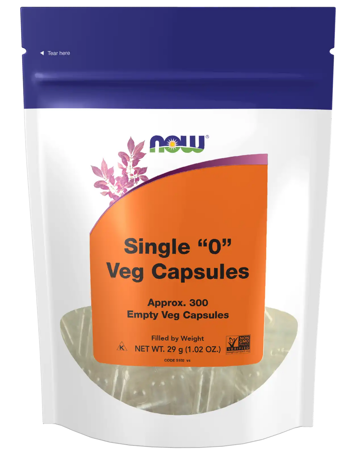 Empty Capsules, Vegetarian, Single "0"