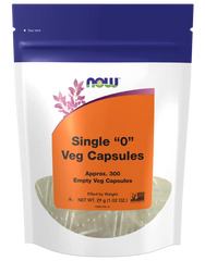 Empty Capsules, Vegetarian, Single "0"