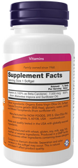 Beta Carotene, Natural 7,500 mcg Softgels