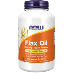 Flax Oil 1000 mg Vegan Formula Veggie Softgels