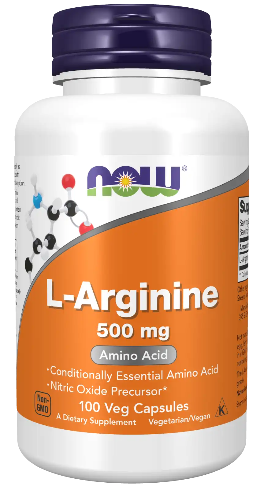 L-Arginine 500 mg Veg Capsules