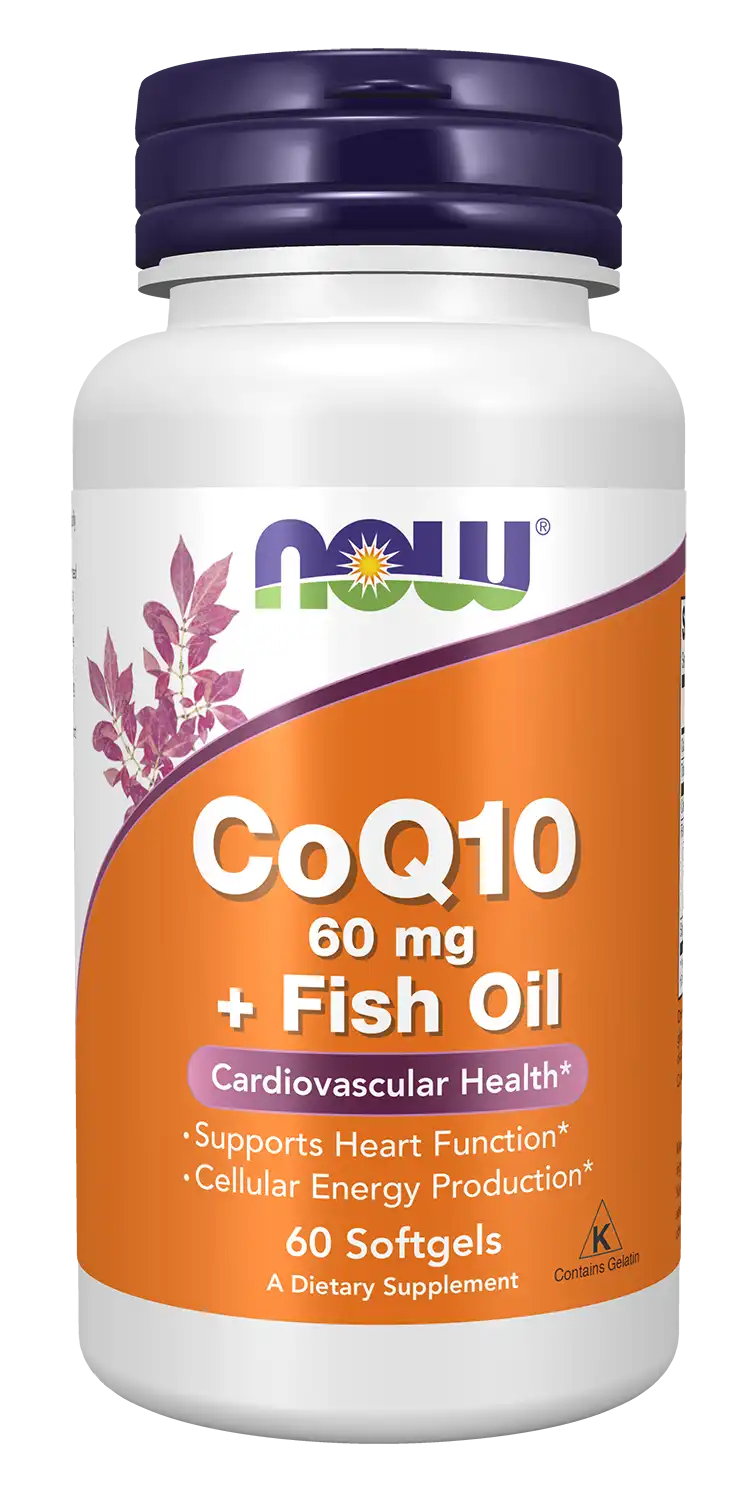 CoQ10 60 mg + Fish Oil Softgels